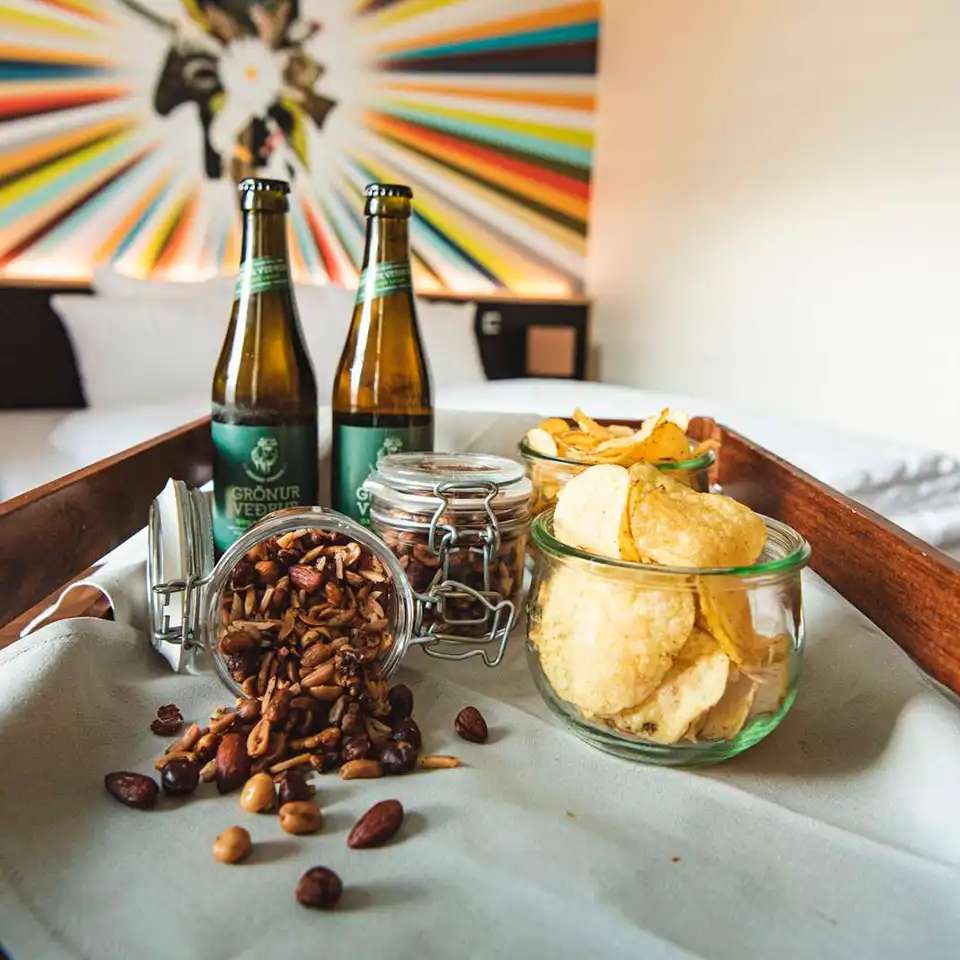 Vistfrøðiligar øl & snacks